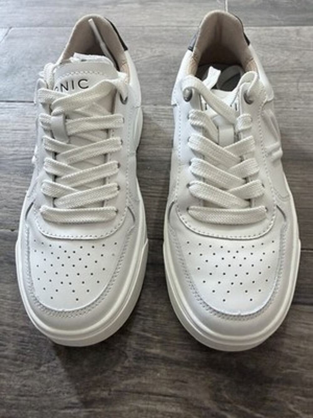 Vionic Shoes Women 8.5 White Leather Kimmie Court Lace Up Walking Comfort